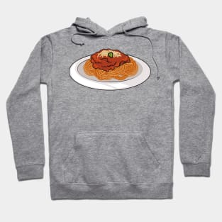 Spaghetti cartoon illustration Hoodie